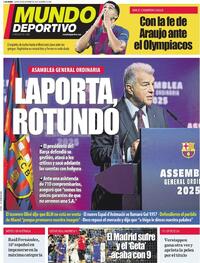 Portada Mundo Deportivo 2025-10-20