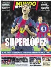Portada Mundo Deportivo 2025-10-22