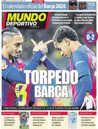 Portada Mundo Deportivo 2025-12-22