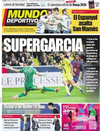 Portada Mundo Deportivo 2025-12-23
