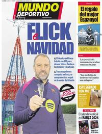 Portada Mundo Deportivo 2025-12-26