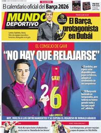 Portada Mundo Deportivo 2025-12-29
