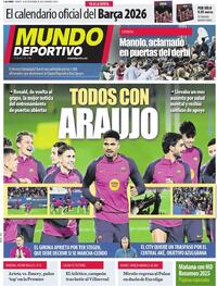 Portada Mundo Deportivo 2025-12-30