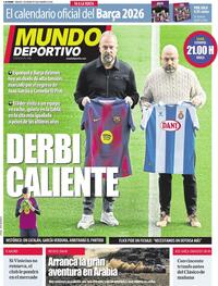 Portada Mundo Deportivo 2026-01-03