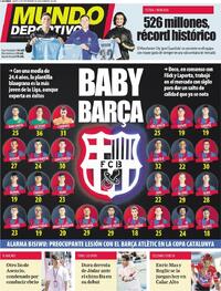 Portada Mundo Deportivo 2026-09-03