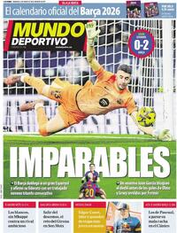 Portada Mundo Deportivo 2026-01-04