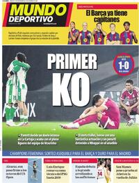 Portada Mundo Deportivo 2026-09-05