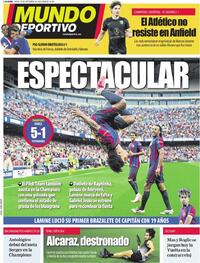 Portada Mundo Deportivo 2026-09-10