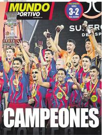 Portada Mundo Deportivo 2026-01-12