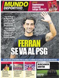 Portada Mundo Deportivo 2026-08-14