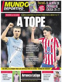 Portada Mundo Deportivo 2026-08-15