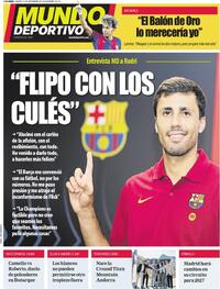 Portada Mundo Deportivo 2026-09-15