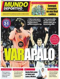 Portada Mundo Deportivo 2026-01-19