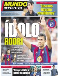Portada Mundo Deportivo 2026-08-20