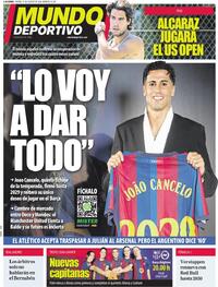 Portada Mundo Deportivo 2026-08-21