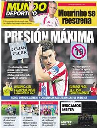 Portada Mundo Deportivo 2026-08-22