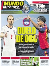 Portada Mundo Deportivo 2026-09-26