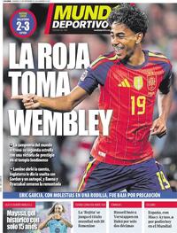 Portada Mundo Deportivo 2026-09-27