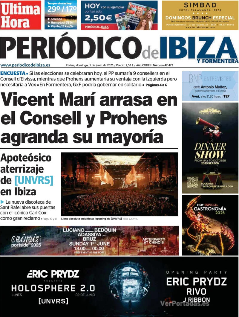 Portada El Periódico Aragón 2025-06-01