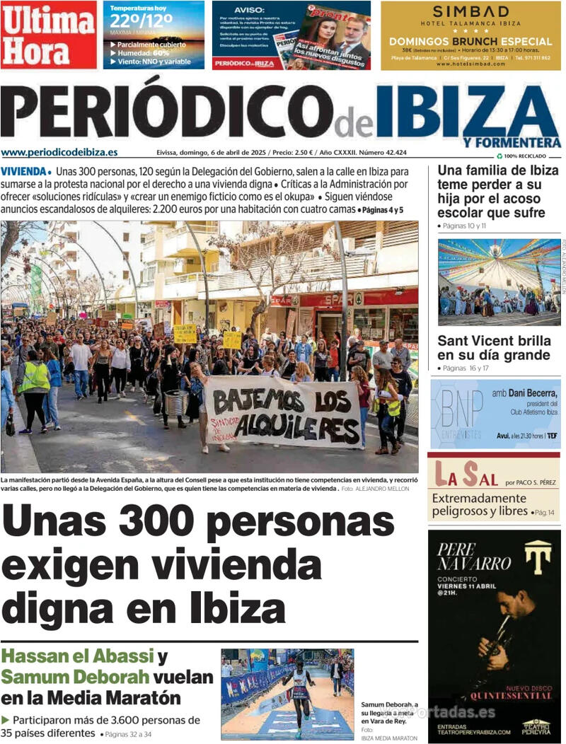 Portada El Periódico Aragón 2025-04-06