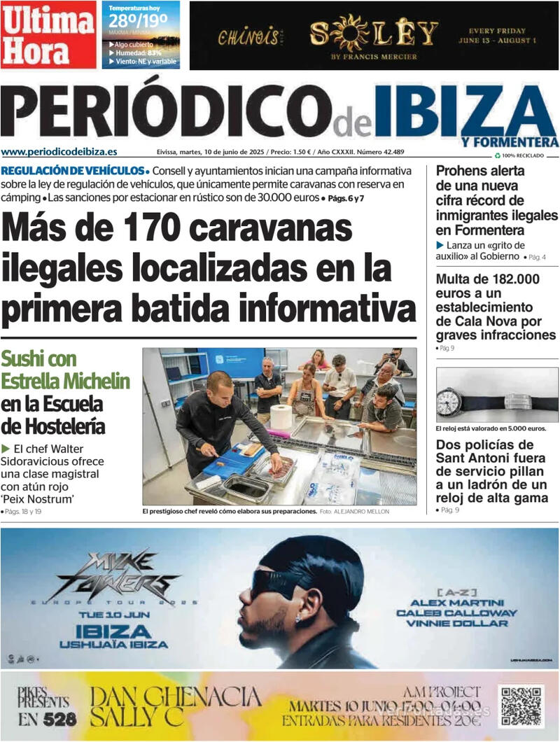 Portada Diario de Mallorca 2025-06-10