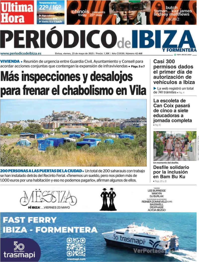 Portada Diario de Mallorca 2025-05-23