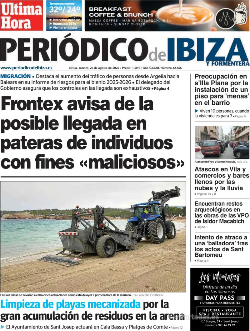 Portada Diario de Mallorca 2025-08-26