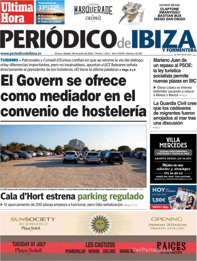 Portada El Periódico Aragón 2025-06-28