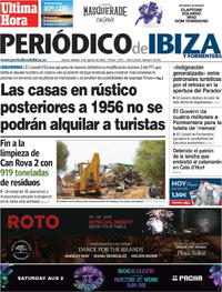 Portada Periódico de Ibiza y Formentera 2025-08-02