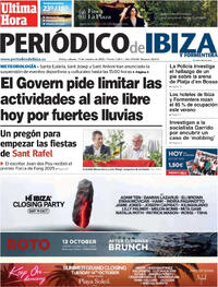 Portada Periódico de Ibiza y Formentera 2025-10-11