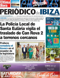 Portada Periódico de Ibiza y Formentera 2025-07-12