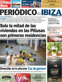Portada Periódico de Ibiza y Formentera 2025-08-24