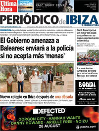 Portada Periódico de Ibiza y Formentera 2025-08-28