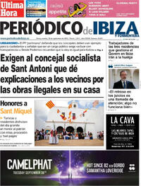 Portada Periódico de Ibiza y Formentera 2025-09-30