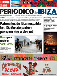 Portada Periódico de Ibiza y Formentera 2026-08-11