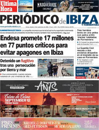 Portada Periódico de Ibiza y Formentera 2026-09-12