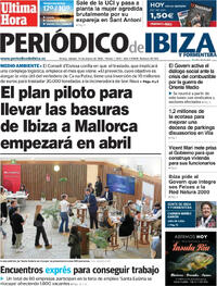 Portada Periódico de Ibiza y Formentera 2026-03-14