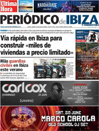 Portada Periódico de Ibiza y Formentera