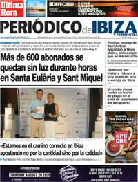 Portada Periódico de Ibiza y Formentera 2026-08-20