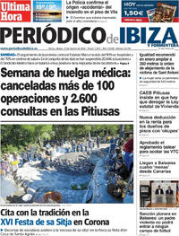 Portada Periódico de Ibiza y Formentera 2026-02-21