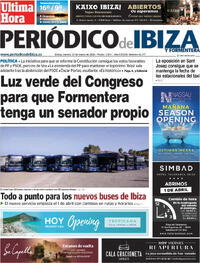 Portada Periódico de Ibiza y Formentera 2026-03-27