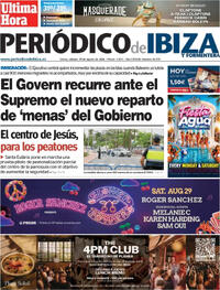 Portada Periódico de Ibiza y Formentera 2026-08-29