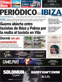 Portada Periódico de Ibiza y Formentera 2026-08-30