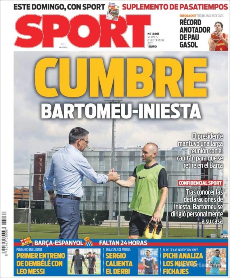 Portada Mundo Deportivo 2017-09-08