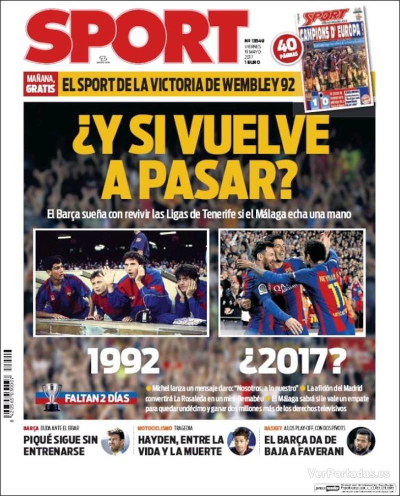 Portada Mundo Deportivo 2017-05-19