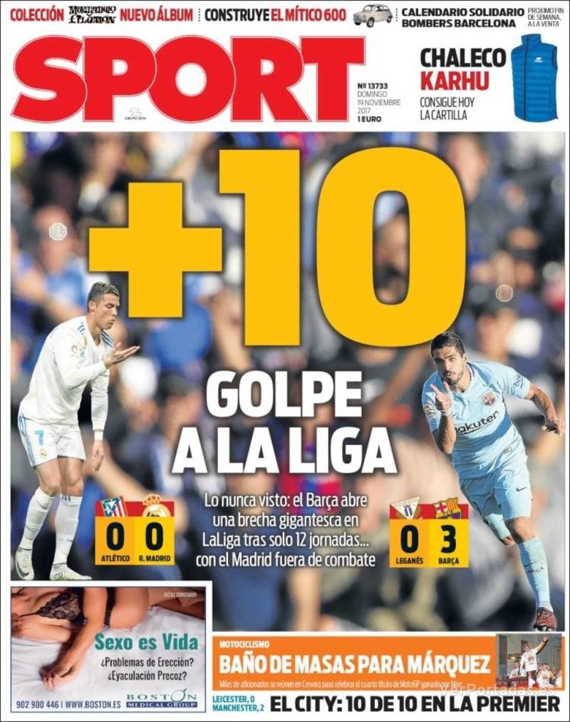Portada Mundo Deportivo 2017-11-19