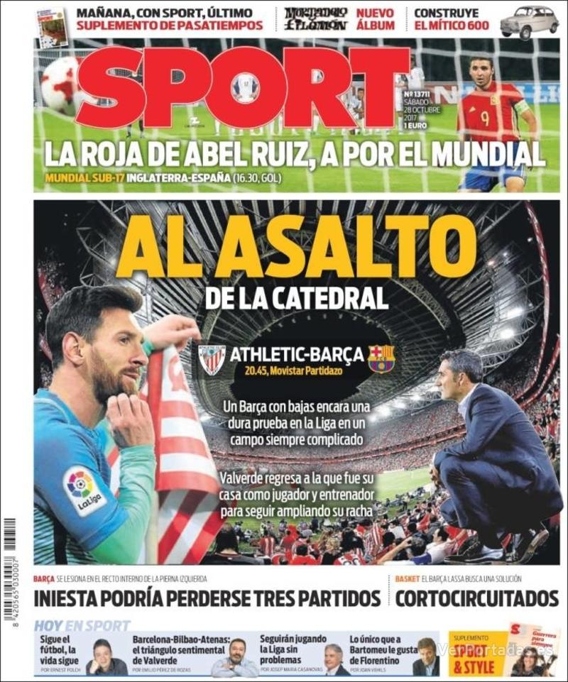 Portada Mundo Deportivo 2017-10-28