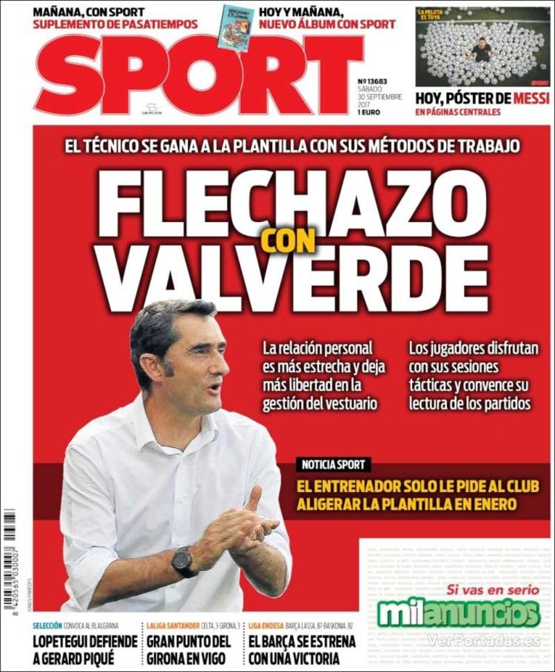 Portada Mundo Deportivo 2017-09-30
