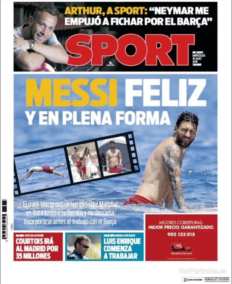 Portada Mundo Deportivo 2018-07-18