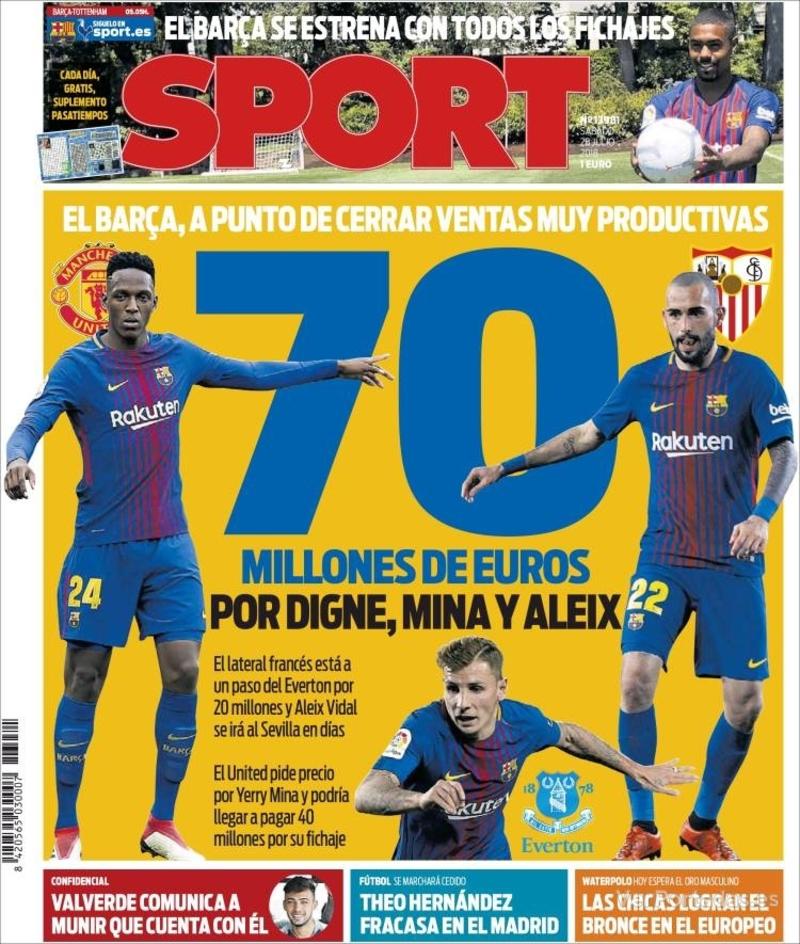 Portada Mundo Deportivo 2018-07-28